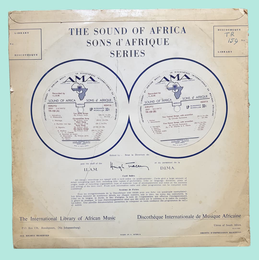 BLACKOUT SESSION THE MUSICAL MEMORY OF AFRICA – THE HUGH TRACY ARCHIVES
