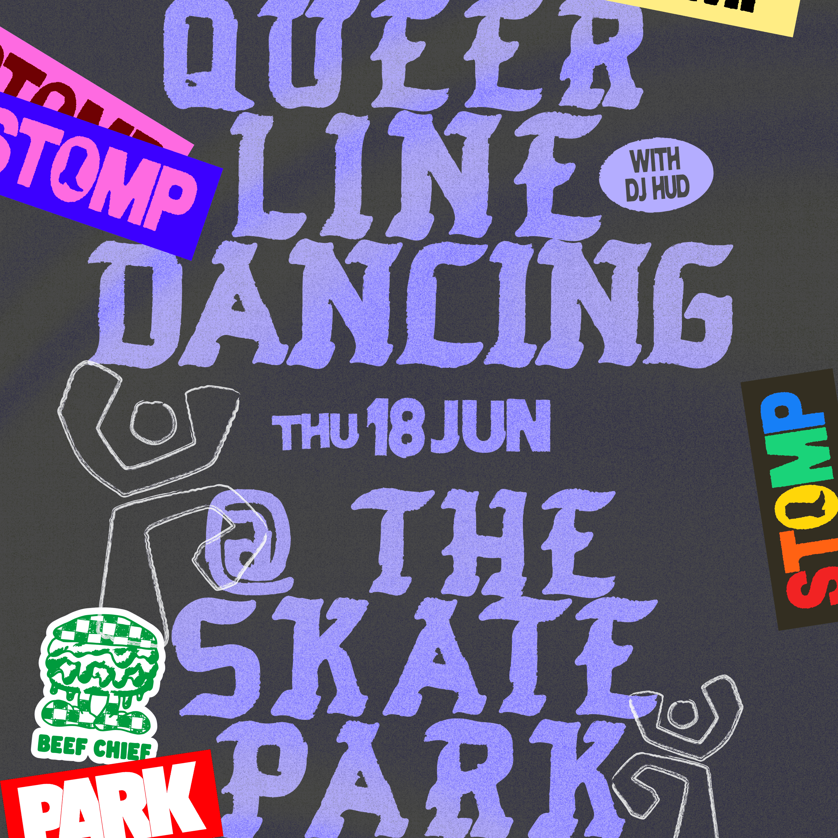 QUEER LINE DANCING @ THE SKATEPARK 🛹