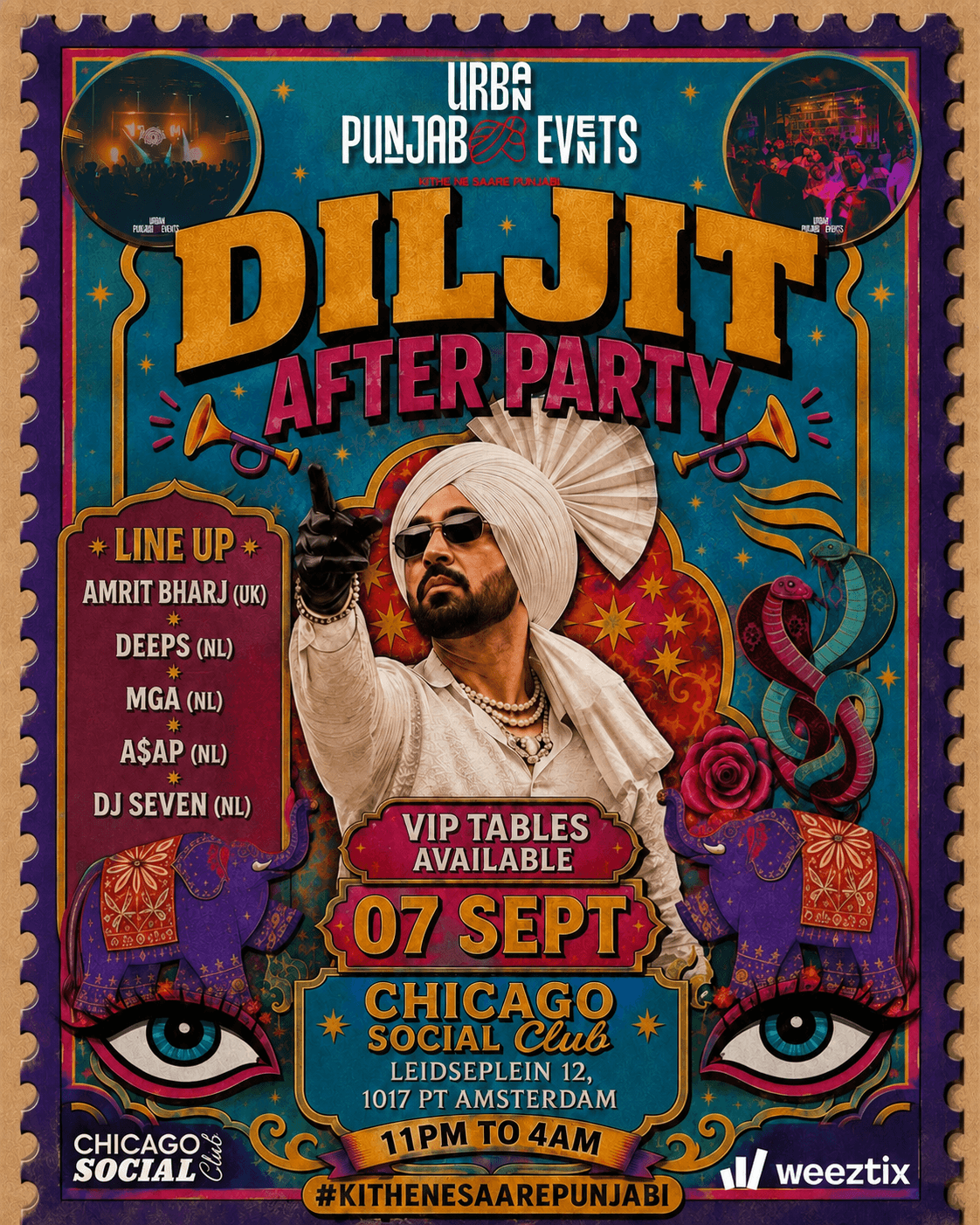 DILJIT AFTERPARTY IN AMSTERDAM - URBAN PUNJABI EVENTS