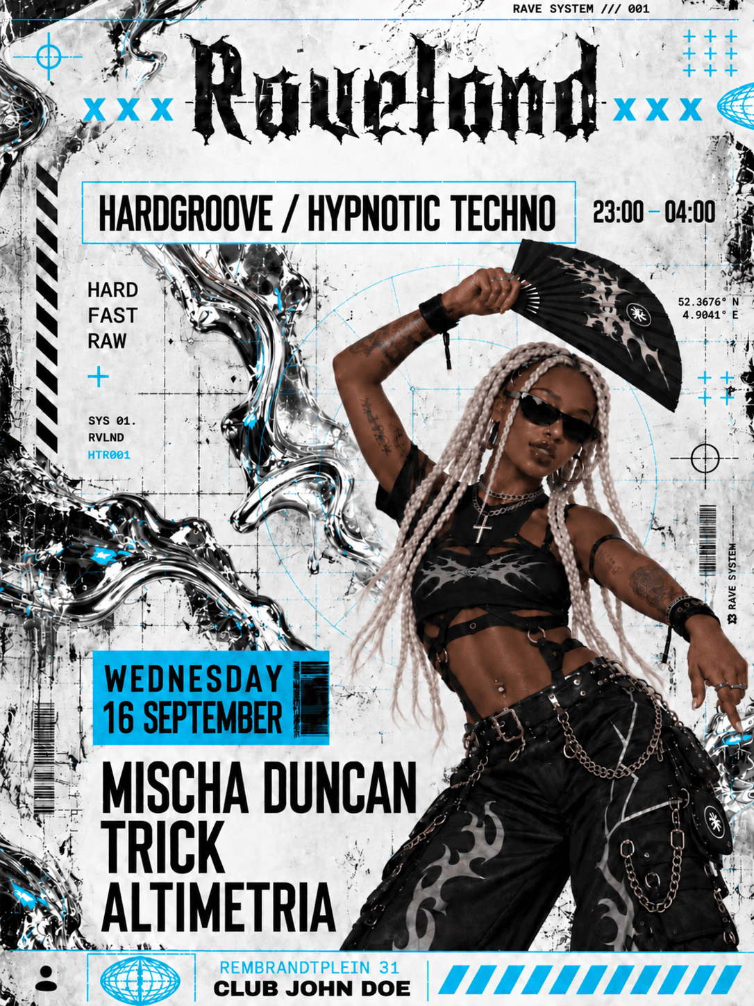 RAVELAND: HardGroove & Hypnotic Techno w/ Mischa Duncan, Trick & Altimetria
