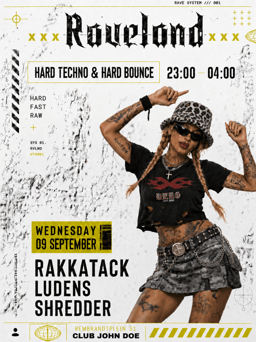 RAVELAND: Hard Techno & Hard Bounce w/ RAKKATACK, Ludens & Shredder