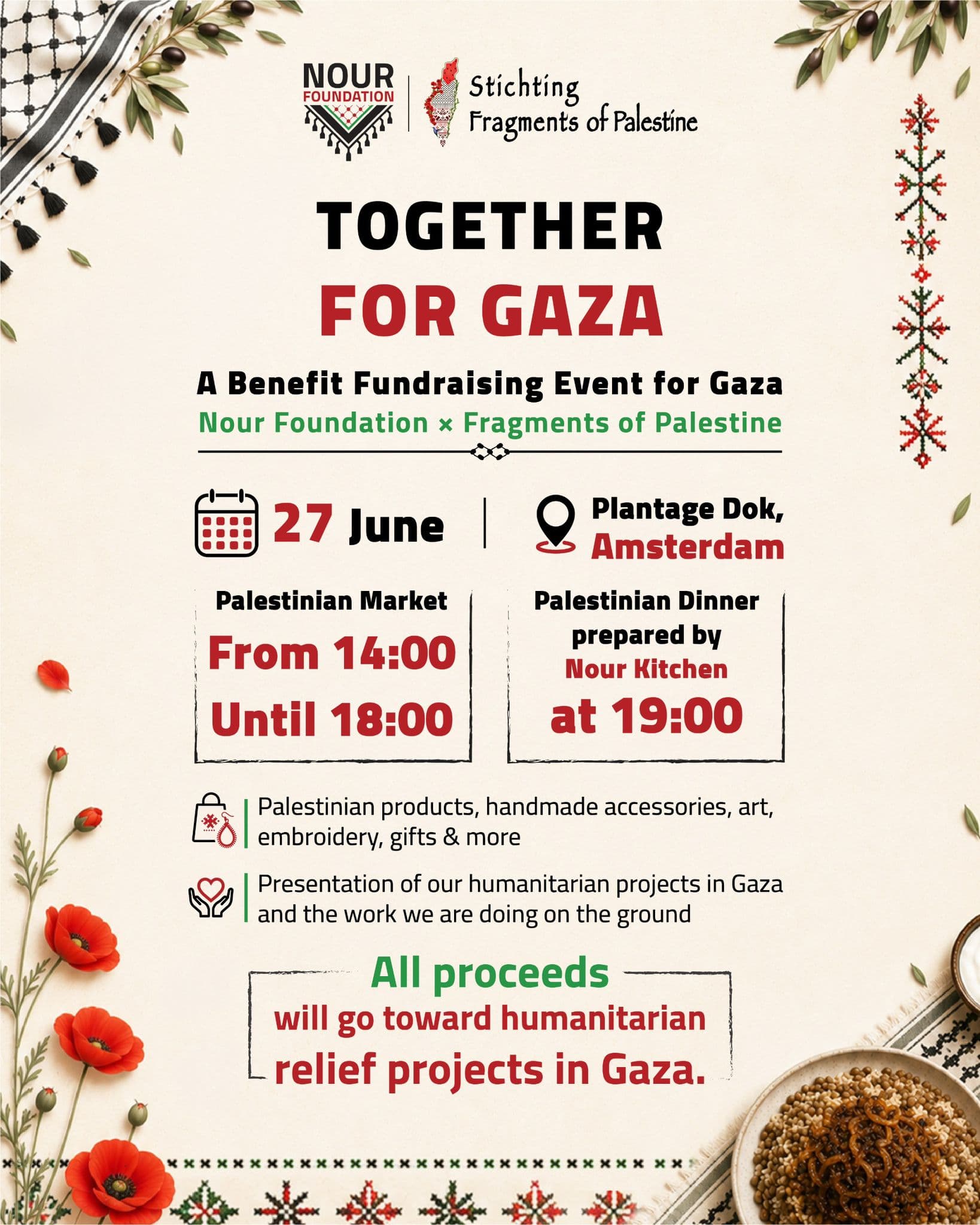 BENEFIT FUNDRAISER TOGETHER FOR GAZA