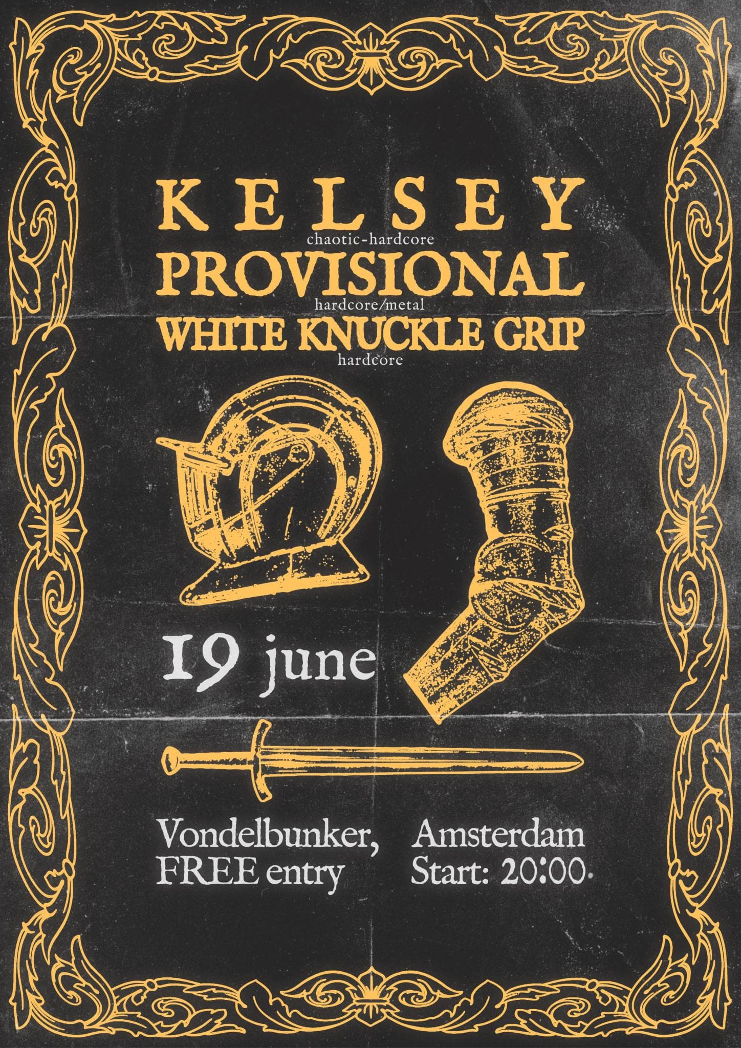 KELSEY + PROVISIONAL + WHITE KUCKLE GRIP