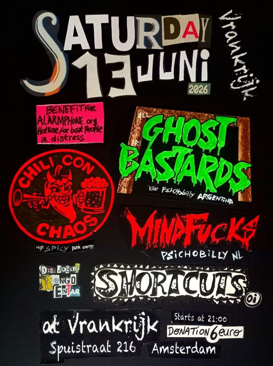 Ghost Bastards (AR)Chili Con Chaos(NL)Mindfucks(NL)Shortcuts(NL)DJ Rengo Estar
