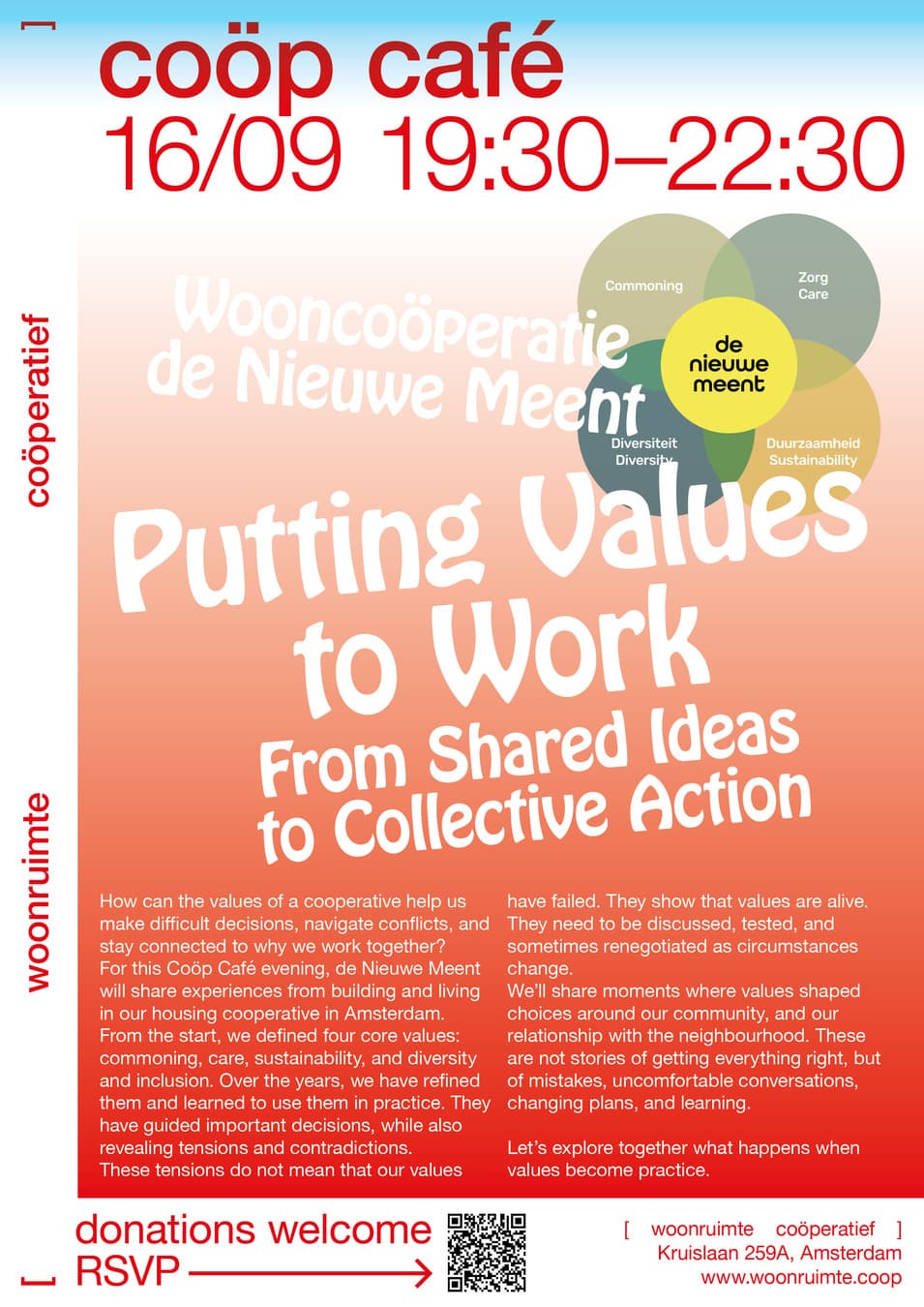 coöp cafe: Putting Values to Work. From Shared Ideas to Collective Action