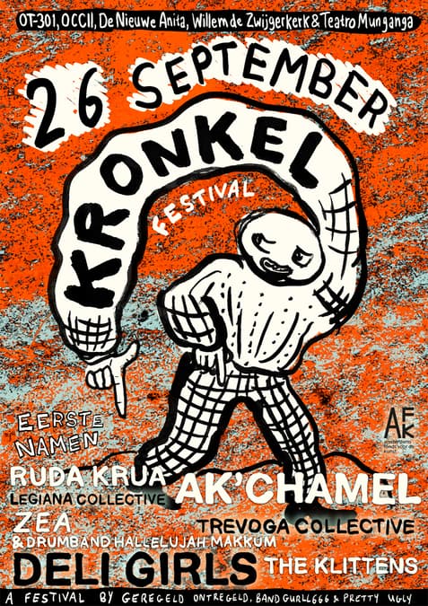Geregeld Ontregeld, Pretty Ugly & BandGurl666 present: KRONKEL, one day festival celebrating the underground