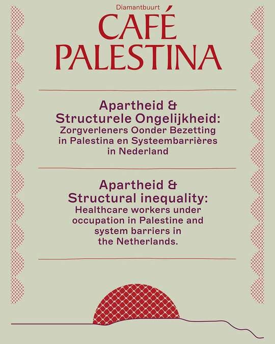 CAFÉ PALESTINA apartheid & structurele ongelijkheid
