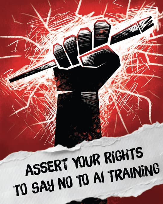 Asserting your right to say No to AI training on your Artworks