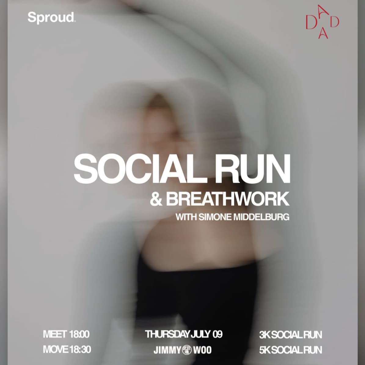 020.RC X DADA COMMUNITY RUN 5k,3k & BREATHWORK & NERVOUS SYSTEM By Simone Middelburg