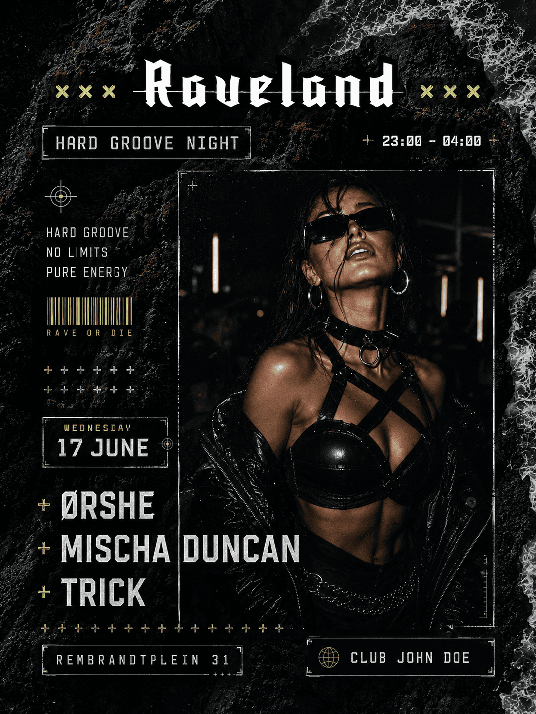 RAVELAND: Hard Groove Night with Ørshe, TRICK & Mischa Duncan