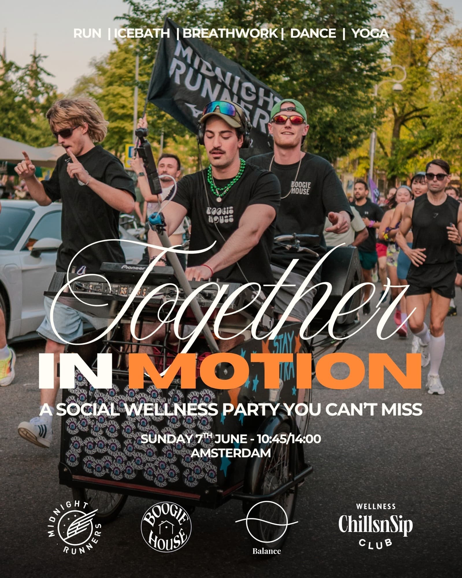 TOGETHER IN MOTION: Boogie House x ChillnsSip x Midnight Runners Amsterdam