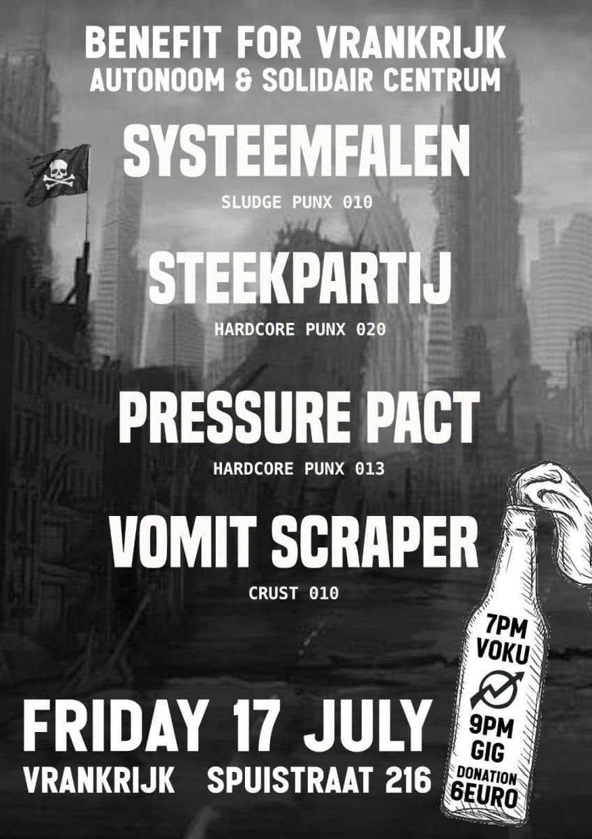 Friday Punk Night/Systeemfalen/Steekpartij/Pressure Pact/Vomit Scraper