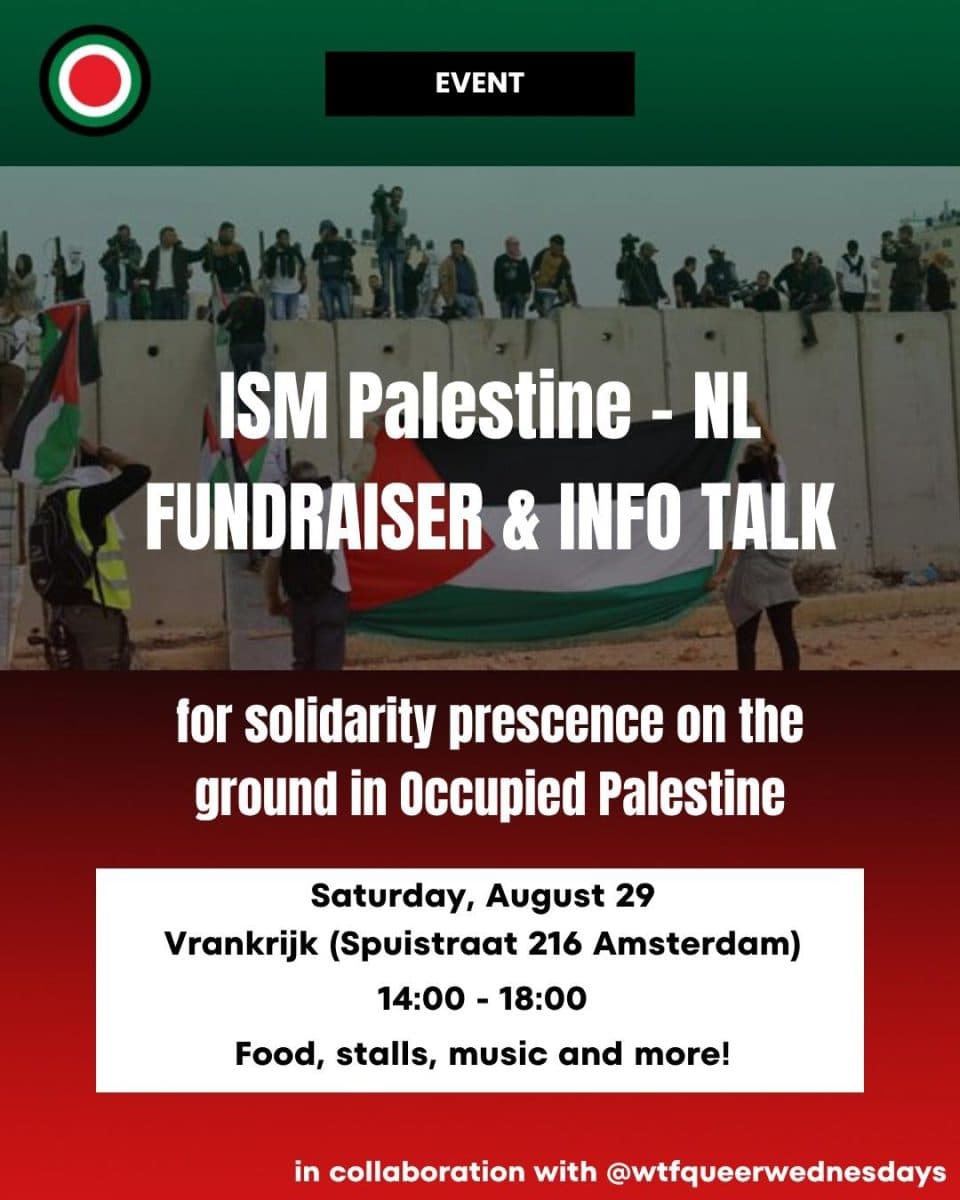 ISM NL Palestine Event