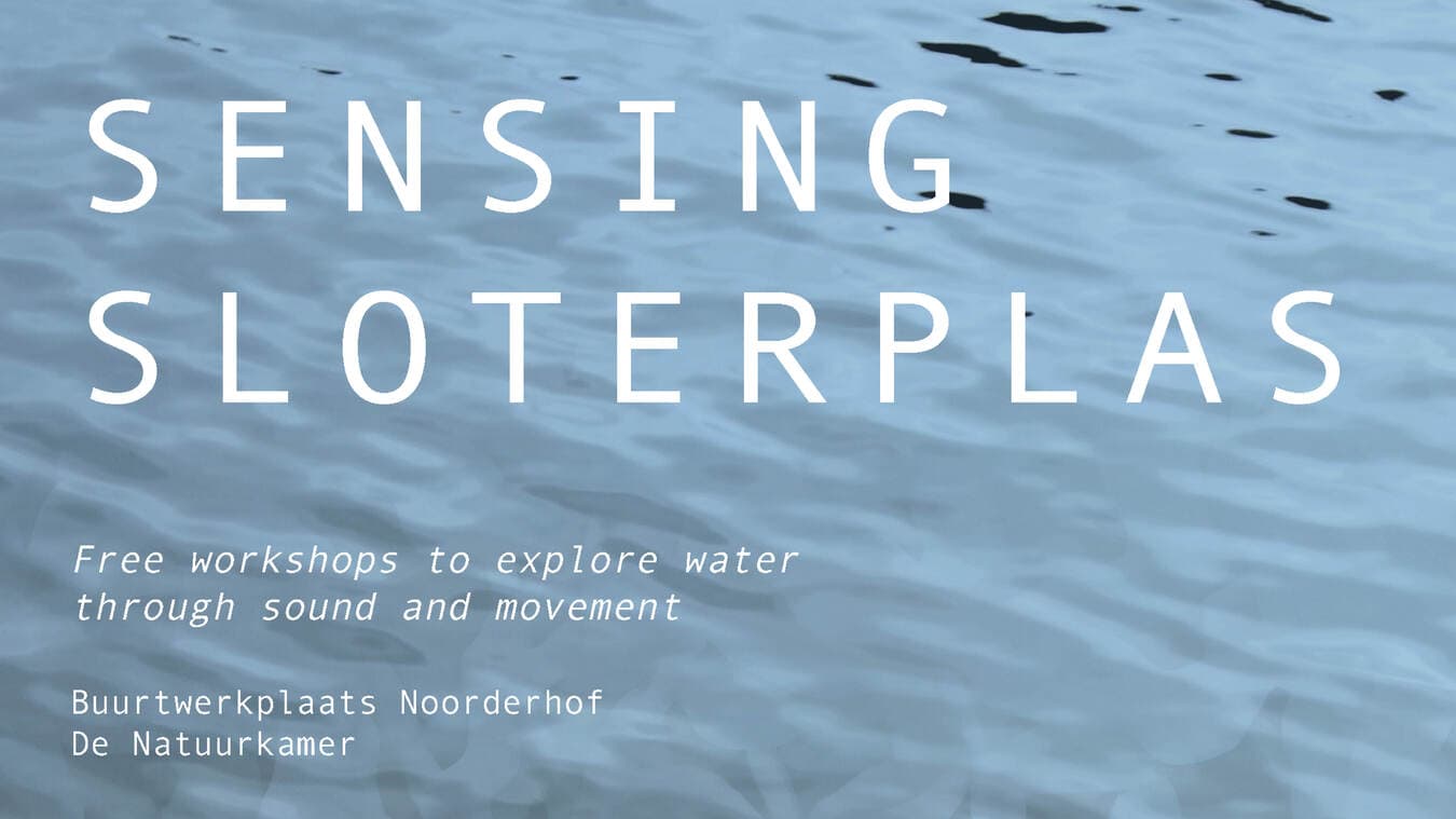 Field recording workshops / Sensing Sloterplas